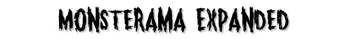 Monsterama Expanded font